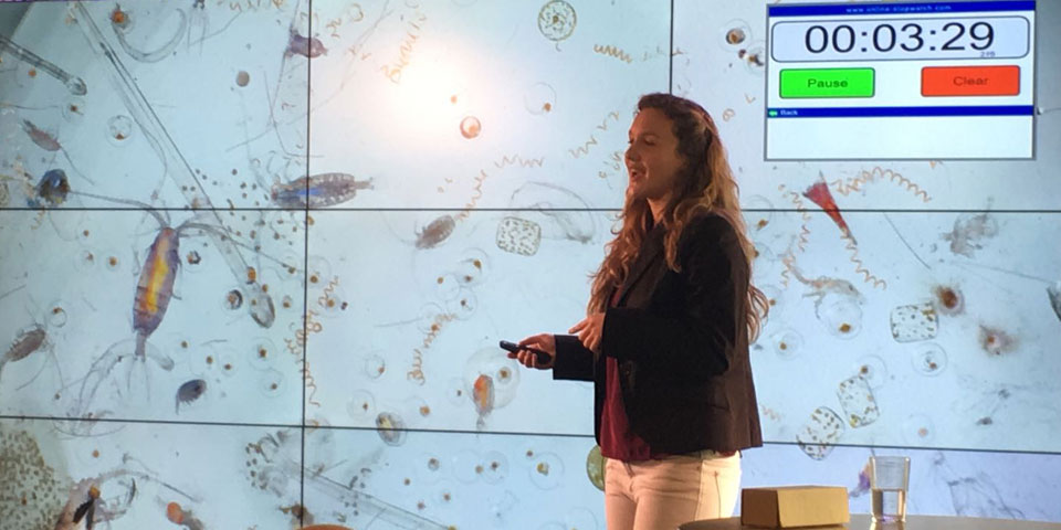 Alícia Sánchez, de la UPF, guanya el concurs “Presenta la teva tesi en 4 minuts” amb una exposició sobre l’ADN de les espècies desconegudes