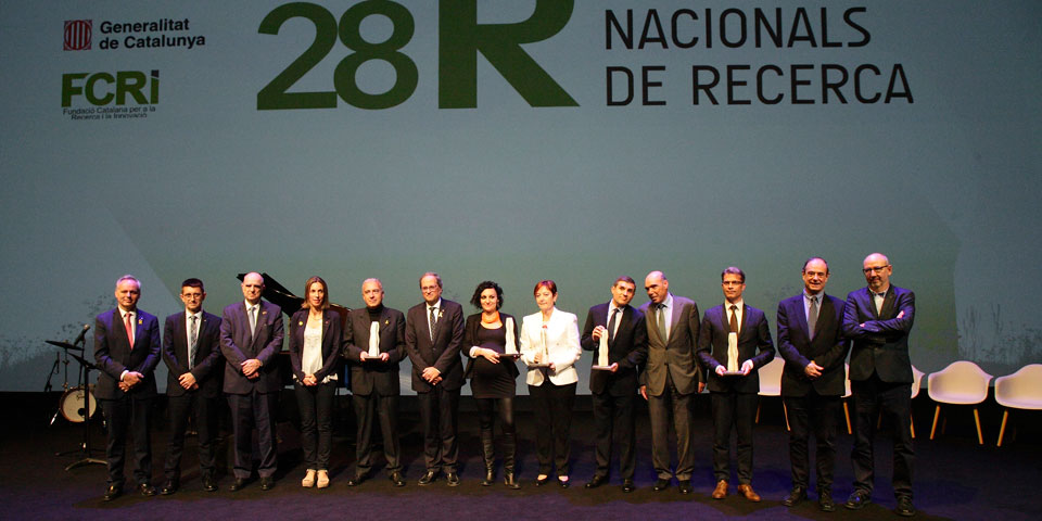 El president de la Generalitat, Quim Torra, lliura els Premis Nacionals de Recerca 2017