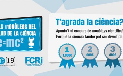 La FCRi impulsa un concurso de monólogos de ciencia en catalán en el marco de la Semana de la Ciencia 2019