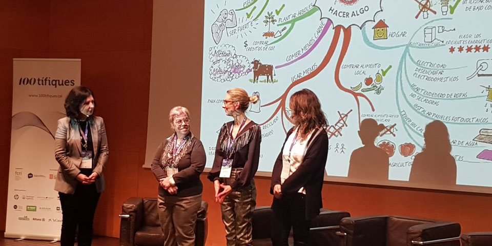 La iniciativa “100tífiques” porta 180 investigadores a les escoles per fomentar la vocació científica entre les nenes i els nens i destacar la rellevància de la dona a la ciència