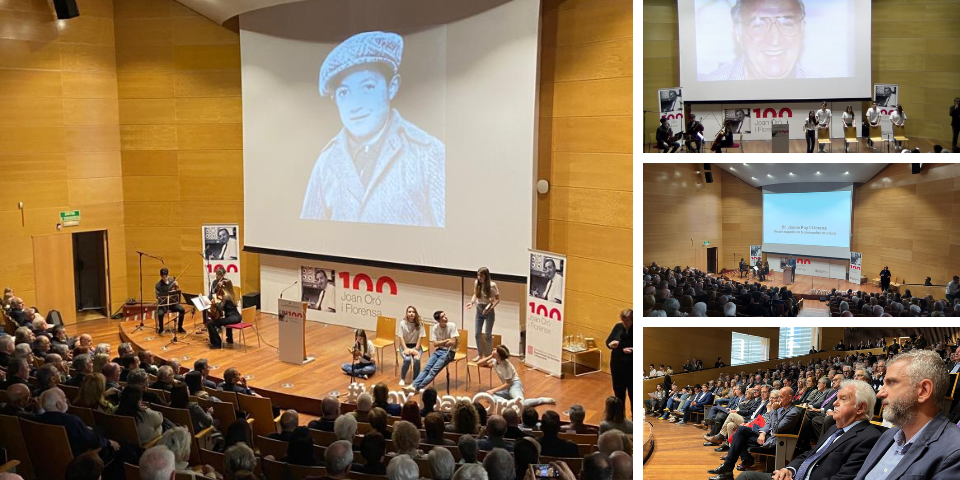 Arrenca el programa commemoratiu de l’Any Joan Oró amb l’acte d’inauguració que ha aplegat el món científic i cultural