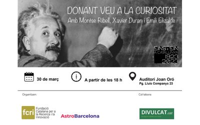 Tres experts en Einstein respondran a curiositats plantejades pel públic sobre la seva figura en una taula rodona a l’FCRI