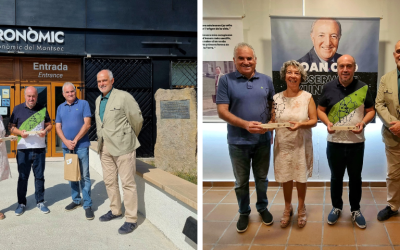 Àger i el Parc Astronòmic del Montsec han rebut avui el distintiu “Ruta Joan Oró. L’origen de la vida”, lliurat per la Fundació Catalana per a la Recerca i la Innovació