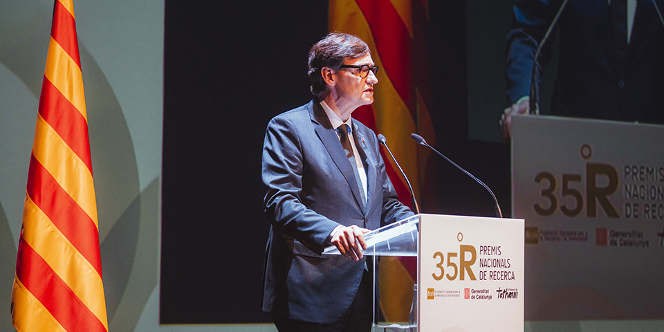 President Salvador Illa: “Catalunya estarà sempre al costat de la ciència”