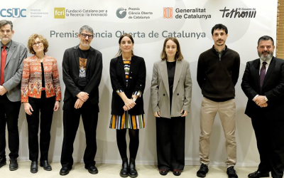 El físic Josep Perelló, la professora de traducció Blanca Arias, l’enginyer Jordi Gené i la UAB, Premis de Ciència Oberta de Catalunya