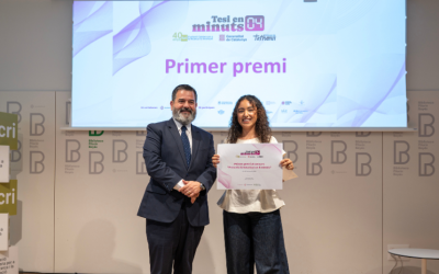 Fatima El Bouhali, doctoranda de la URV, guanya la novena edició del concurs “Tesi en 4 minuts”
